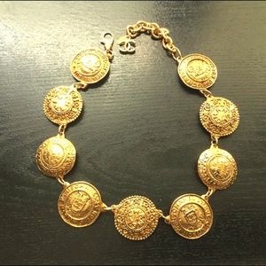 Chanel 31 Rue Cambon gold coin vintage necklace